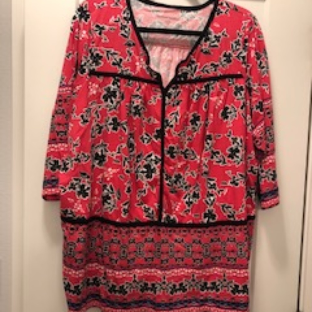 Woman Within Split Neck Tunic 1X